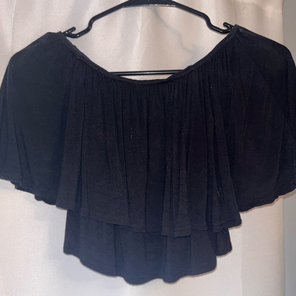 Flowy off the shoulder crop top